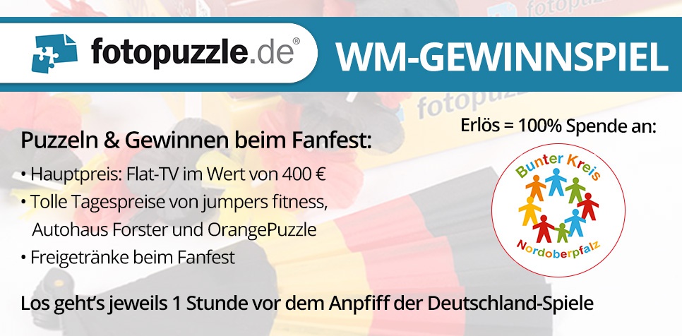 Sommer, Sonne und Puzzeln ohne Ende – das fotopuzzle.de-Gewinnspiel beim WM-Fanfest