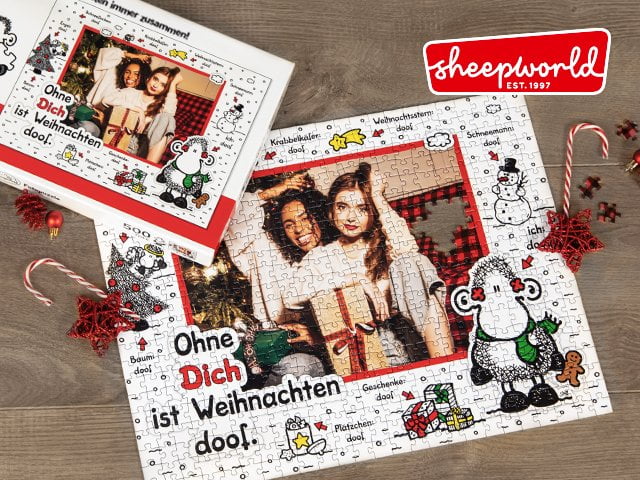 sheepworld Puzzle zu Weihnachten