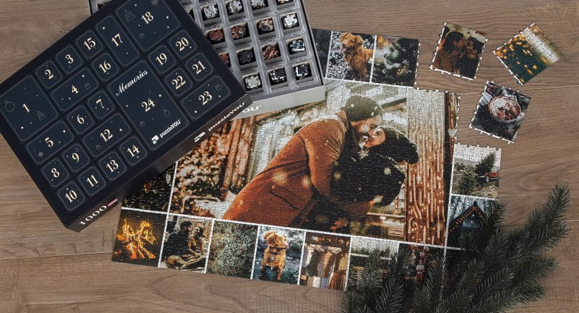 Puzzle Adventskalender mit 1000 Teilen selbst gestalten